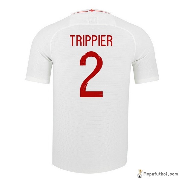 Camiseta Inglaterra Replica Primera Ropa Trippier 2018 Blanco